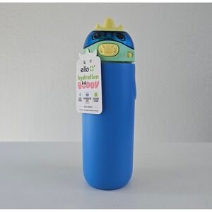 Ello Hydration Buddy Tumbler 14 Oz Ellies Dino BPA Free Water Bottle 24 Hr Cool
